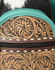 Ohlay Bags OHG189B SLING Hand Tooled Hair-on Genuine Leather women bag western handbag purse