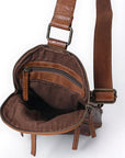 Spaghetti Western  Sling Vintage Genuine Leather Women Bag Western Handbag Purse