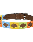 BAR H EQUINE Western Genuine Leather Dog Collar Embroidered