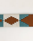 BAR H EQUINE Western Genuine Leather Men And Women Brown Belt Embroidered