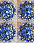 Western Screw Back Concho Sapphire Berry Crystals Headstall Tack Cowgirl
