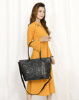 American Darling Tote Hand Tooled Genuine Leather Women Bag Western Handbag Purse