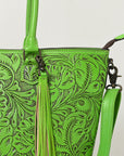 American Darling Tote Hand Tooled Genuine Leather Women Bag Western Handbag Purse