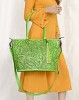 American Darling Tote Hand Tooled Genuine Leather Women Bag Western Handbag Purse