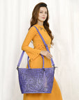 American Darling Tote Hand Tooled Genuine Leather Women Bag Western Handbag Purse