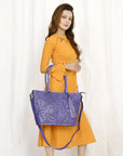 American Darling Tote Hand Tooled Genuine Leather Women Bag Western Handbag Purse
