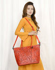 American Darling Tote Hand Tooled Genuine Leather Women Bag Western Handbag Purse