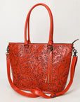 American Darling Tote Hand Tooled Genuine Leather Women Bag Western Handbag Purse