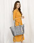 American Darling Tote Hand Tooled Genuine Leather Women Bag Western Handbag Purse