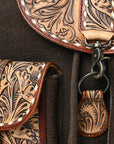 American Darling Adbg1468 Backpack Hand Tooled Hair-On Genuine Leather Women Bag Western Handbag Purse