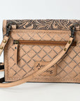 American Darling Crossbody Beautifully Hand Tooled  Genuine Leather women bag western handbag purse
