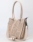 Tote Hand Tooled Genuine Leather women bag western handbag purse