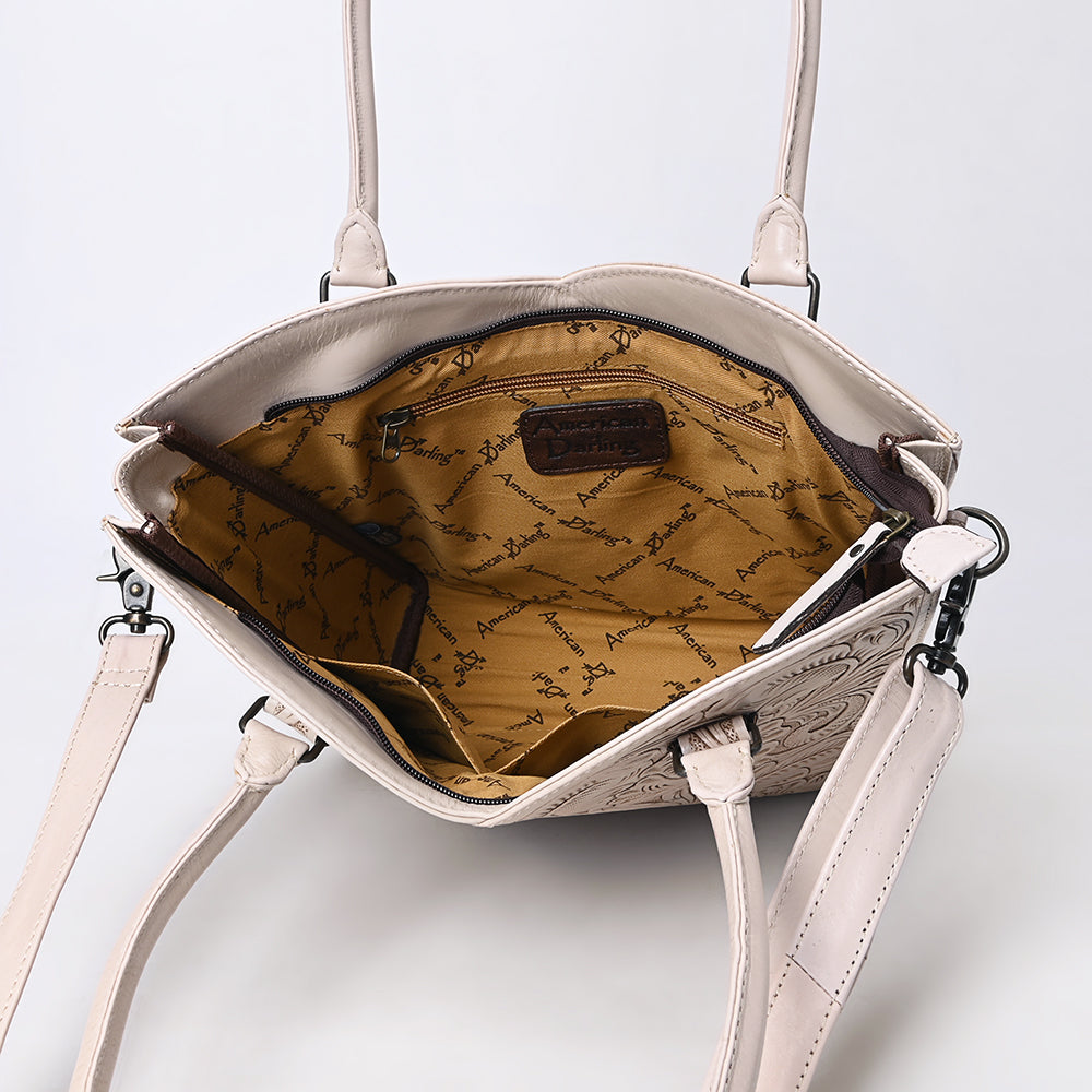 Tote Hand Tooled Genuine Leather women bag western handbag purse
