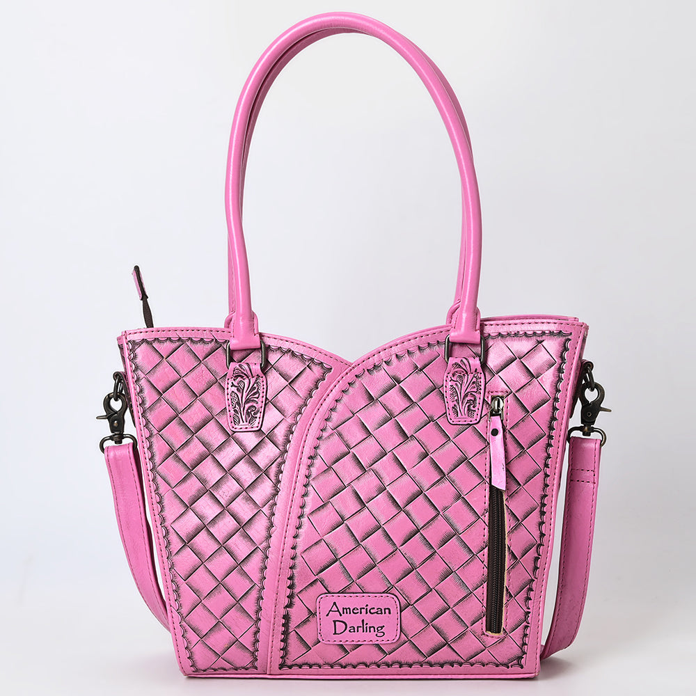 Tote Hand Tooled Genuine Leather women bag western handbag purse
