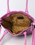 Tote Hand Tooled Genuine Leather women bag western handbag purse