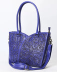 Tote Hand Tooled Genuine Leather women bag western handbag purse
