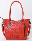 Tote Hand Tooled Genuine Leather women bag western handbag purse