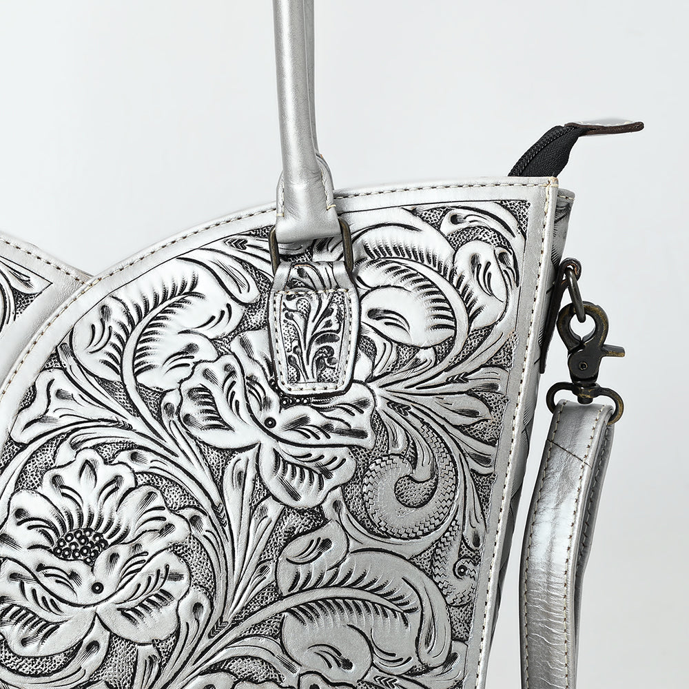Tote Hand Tooled Genuine Leather women bag western handbag purse