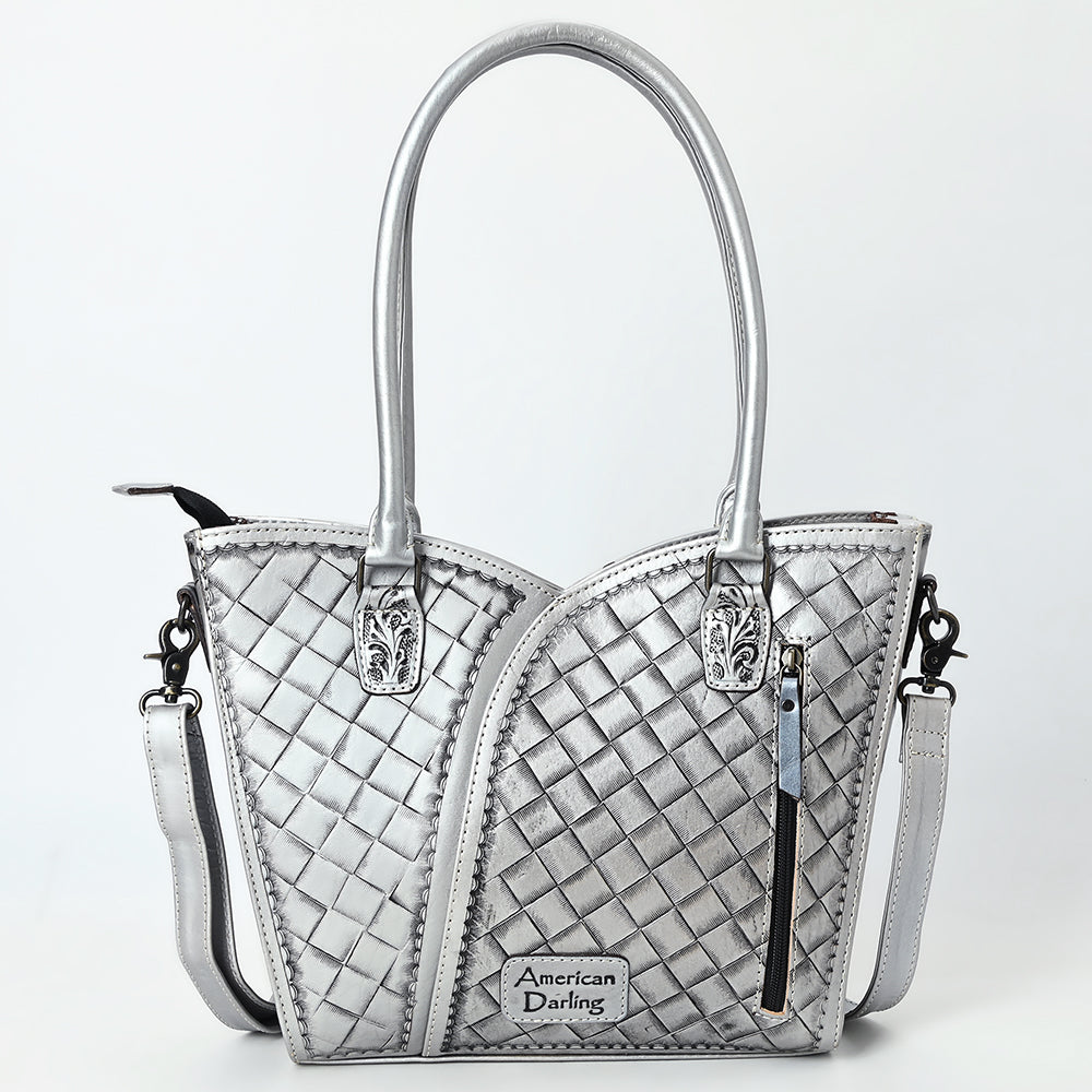 Tote Hand Tooled Genuine Leather women bag western handbag purse