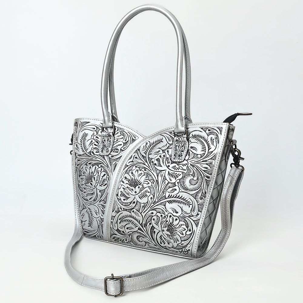 Tote Hand Tooled Genuine Leather women bag western handbag purse