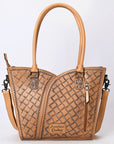 Tote Hand Tooled Genuine Leather women bag western handbag purse