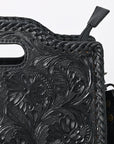 Clutch Hand Tooled Genuine Leather women bag western handbag purse