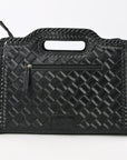 Clutch Hand Tooled Genuine Leather women bag western handbag purse
