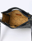 Clutch Hand Tooled Genuine Leather women bag western handbag purse