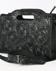 Clutch Hand Tooled Genuine Leather women bag western handbag purse