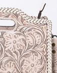 Clutch Hand Tooled Genuine Leather women bag western handbag purse
