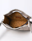 Clutch Hand Tooled Genuine Leather women bag western handbag purse