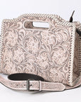 Clutch Hand Tooled Genuine Leather women bag western handbag purse