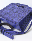 Clutch Hand Tooled Genuine Leather women bag western handbag purse