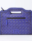 Clutch Hand Tooled Genuine Leather women bag western handbag purse
