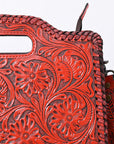 Clutch Hand Tooled Genuine Leather women bag western handbag purse