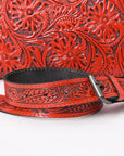 Clutch Hand Tooled Genuine Leather women bag western handbag purse