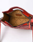 Clutch Hand Tooled Genuine Leather women bag western handbag purse