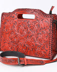 Clutch Hand Tooled Genuine Leather women bag western handbag purse