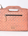 Clutch Hand Tooled Genuine Leather women bag western handbag purse