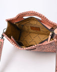 Clutch Hand Tooled Genuine Leather women bag western handbag purse