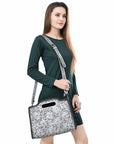Clutch Hand Tooled Genuine Leather women bag western handbag purse