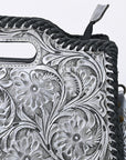 Clutch Hand Tooled Genuine Leather women bag western handbag purse