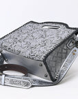 Clutch Hand Tooled Genuine Leather women bag western handbag purse