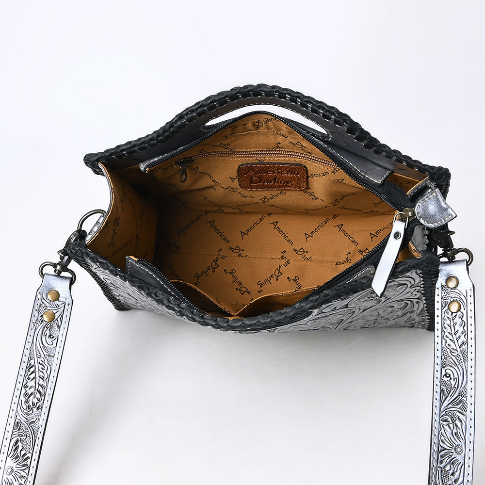 Clutch Hand Tooled Genuine Leather women bag western handbag purse