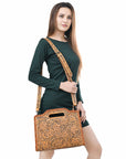 Clutch Hand Tooled Genuine Leather women bag western handbag purse