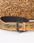 Clutch Hand Tooled Genuine Leather women bag western handbag purse