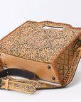 Clutch Hand Tooled Genuine Leather women bag western handbag purse
