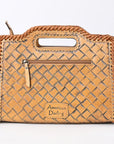 Clutch Hand Tooled Genuine Leather women bag western handbag purse