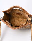 Clutch Hand Tooled Genuine Leather women bag western handbag purse