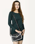 American Darling Crossbody Hand Tooled Genuine Leather women bag western handbag purse